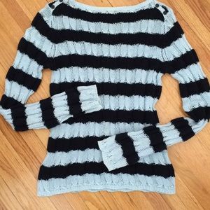 Moth Anthropology loose knit long striped sweater